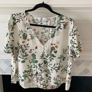 Amour Vert floral blouse, only worn once, Size: XL